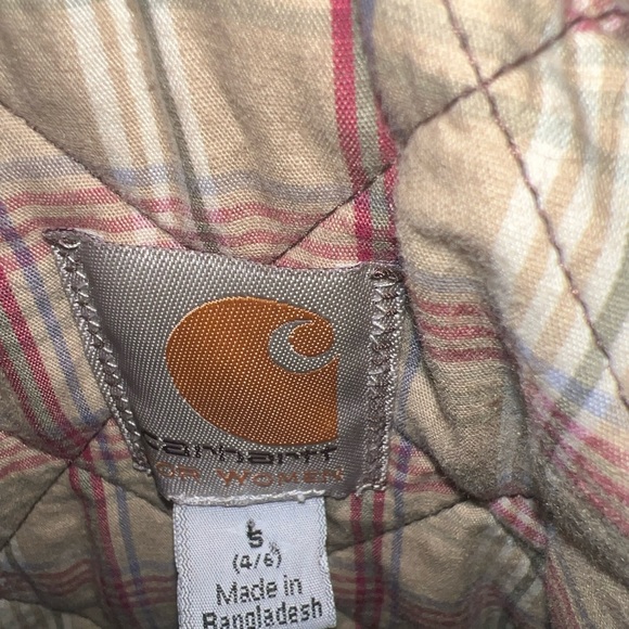 CARHARTT QUILTED WOMENS JACKET S BROWN - Picture 9 of 9